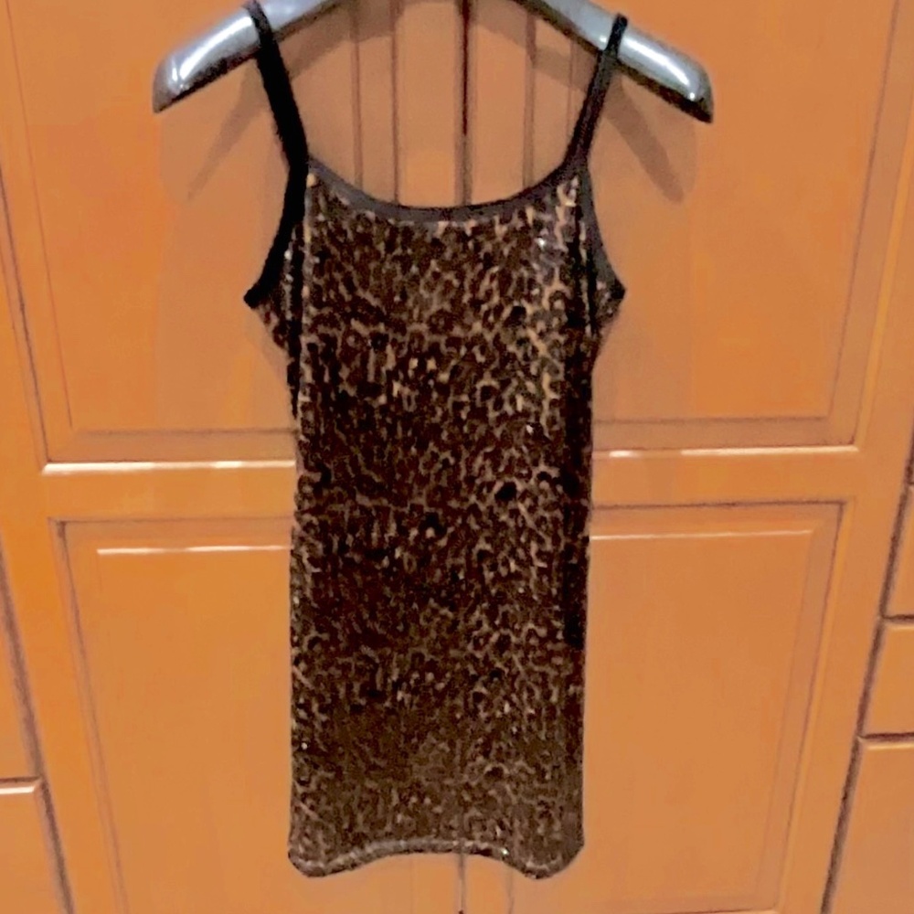Soft Wear Animal Print Black & Brown Nightwear Sz M